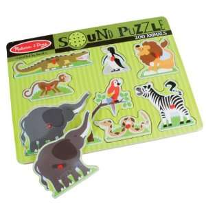  Sound Puzzle with Braille Pieces: Zoo Animals: Health 