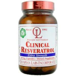  Olympian Labs Clinical Resveratrol   Extra Strength 60 