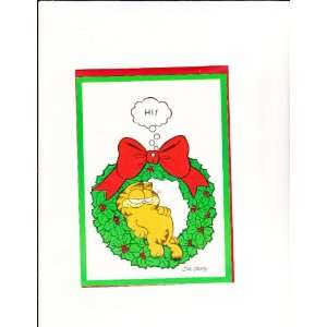    Vintage Garfiels 1978 Christmas Card Unused 