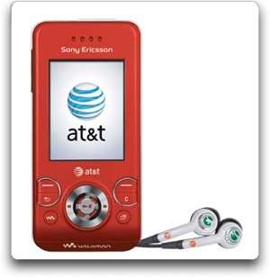  Sony Ericsson W580i Phone, Red (AT&T): Cell Phones 