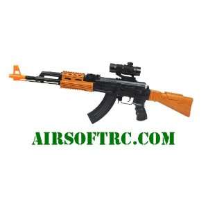  Electric AK 47 Assault Rifle Scope Battery Operated Toy 
