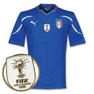  10 11 Italy Home Authentic Players Jersey + FREE FIFA 2006 
