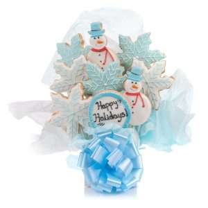 Winter Holidays Cookie Bouquet  9 Pc Bouquet:  Grocery 