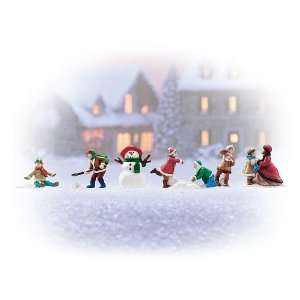  Frosty Frolic Winter Village Accessory Set by The Bradford 