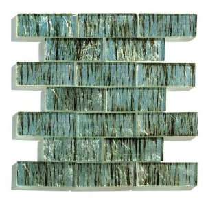   Accent Bar Mosaic Glass Wall Tile (One Sheet Only)