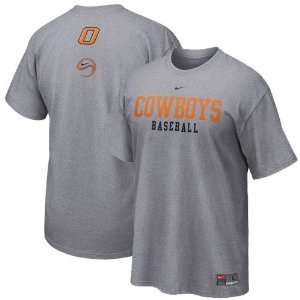   State Cowboys Ash Baseball Practice T shirt: Sports & Outdoors
