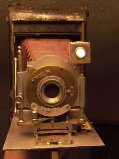 Ensign WWl Rare Huttig Lloyd 1907 Red Bellows Folding camera 116 film 