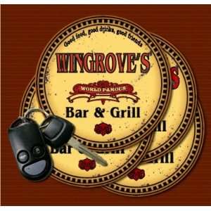  WINGROVES Family Name Bar & Grill Coasters: Kitchen 