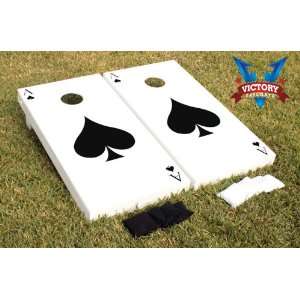  Ace of Spades Poker Themed Cornhole Game Set: Toys & Games