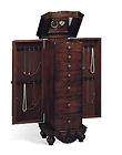 565 Beautiful Brand New Deep Brown Finish Deluxe Jewelry Armoire by 