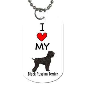  I Love My Black Russian Terrier Dog Tag: Everything Else