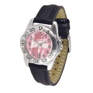 Toledo Rockets NCAA Mother of Pearl Sport Ladies Watch (Leather Band 