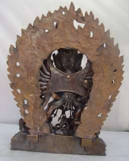 Wrathful Copper Meg Shambara Buddha Statue NEPAL  