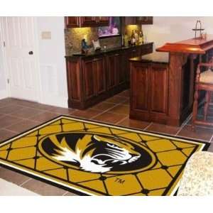   Mizzou Tigers 4X6 ft Area Rug Floor/Door Carpet/Mat: Sports & Outdoors