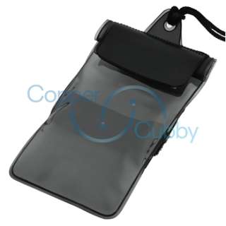Black Rubber Hard Case+waterproof Bag+3x Privacy Guard for HTC Rider 