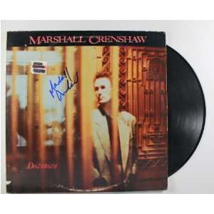   Marshall Crenshaw Autographed Downtown Record Album 