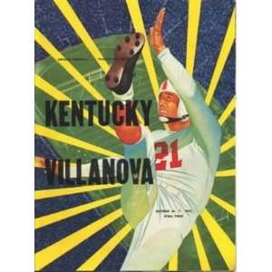  1953 Kentucky Wildcats Vs. Villanova Wildcats Program 