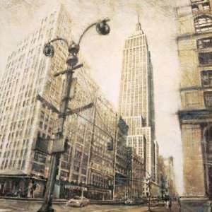 Matthew Daniels   Empire State Building From Madison Ave Canvas