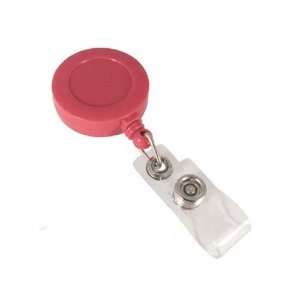  Badge Reel Lanyard   Red   Retractable with Belt Clip and 