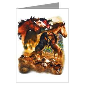  Greeting Cards (10 Pack) Wild Horses 