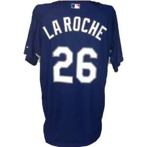 Andy LaRoche #26 2007 Game Used Dodgers Spring Training Road Jersey