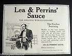 1906 Lea & Perrins Worcestershire Sauce Butler Old Ad