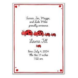   : Ladybug Family of 5 Baby Shower Invitation: Health & Personal Care