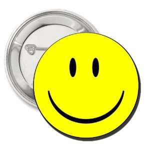  Smiley Happy Face Clean   Button Pinback Badge   1.25 