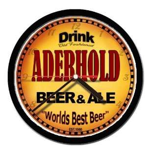  ADERHOLD beer and ale wall clock: Everything Else