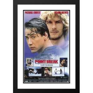  Point Break 20x26 Framed and Double Matted Movie Poster 