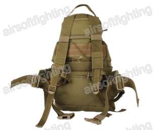 Airsoft 1000D Cordura Molle 2 Ways Utility Waist Pouch Backpack TAN 