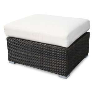 Metropolitan Living Lucaya Wicker Ottoman 