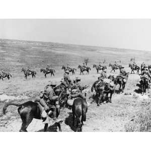 British Cavalry on the Western Front in France During World War I in 