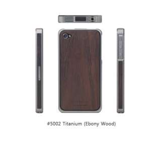 PATCHWORKS] Alloy x Wood Aluminum Bumper Case Cover Skin for iPhone 4 