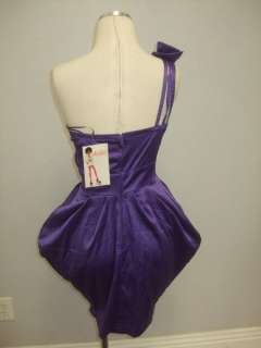 DESCRIPTION : NWT Double Zero Lulus Purple Bow Versatile Dress Sz S