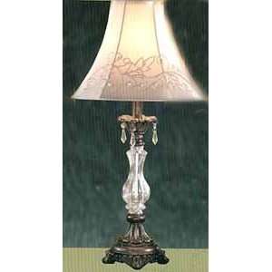  Wakefield Silver Clear Glass And Resin Table Lamp: Home 