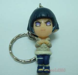 NEW Naruto Anime HYUGA HINATA Key Chain Ring cosplay 3D  