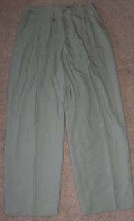Womens Green Lady Sansabelt Khaki Pants size 8 12 exc  