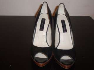 Womens Shoes Steve Madden Black Peep Toe Pumps 10M EXC  