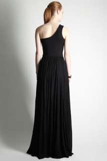 French Connection Black Louisa One Shoulder Maxi Dress 14 42  