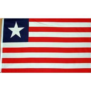  Liberia National Country Flag 3X5 Feet: Patio, Lawn 