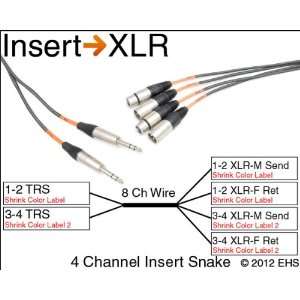  Horizon VFlex 4 Channel Insert Snake with XLRs 