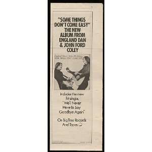  1978 England Dan & John Ford Coley Promo Print Ad (Music 