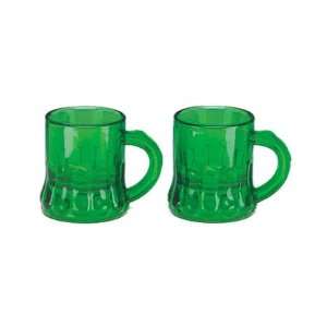   St. Patricks Day Mini Green Beer Mug Shot Glass: Toys & Games
