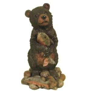  New   Standing bear holding fish Case Pack 2 by DDI Pet 