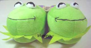 Sesame Street Muppet Show Kermit Frog Plush Slippers  