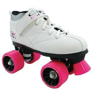  Boots with Pink Wheels & White Laces 