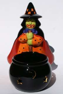 Mary Engelbreit Halloween Witch Tealight Candle Holder  