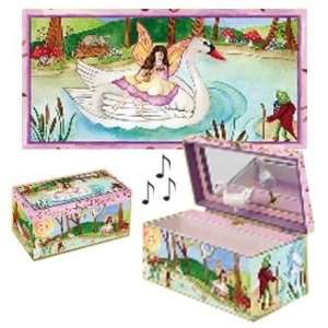  White Swan Musical Jewelry Box: Toys & Games