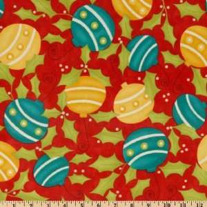  56 Wide Moda Merry Bright Laminate Candy Red Fabric By 